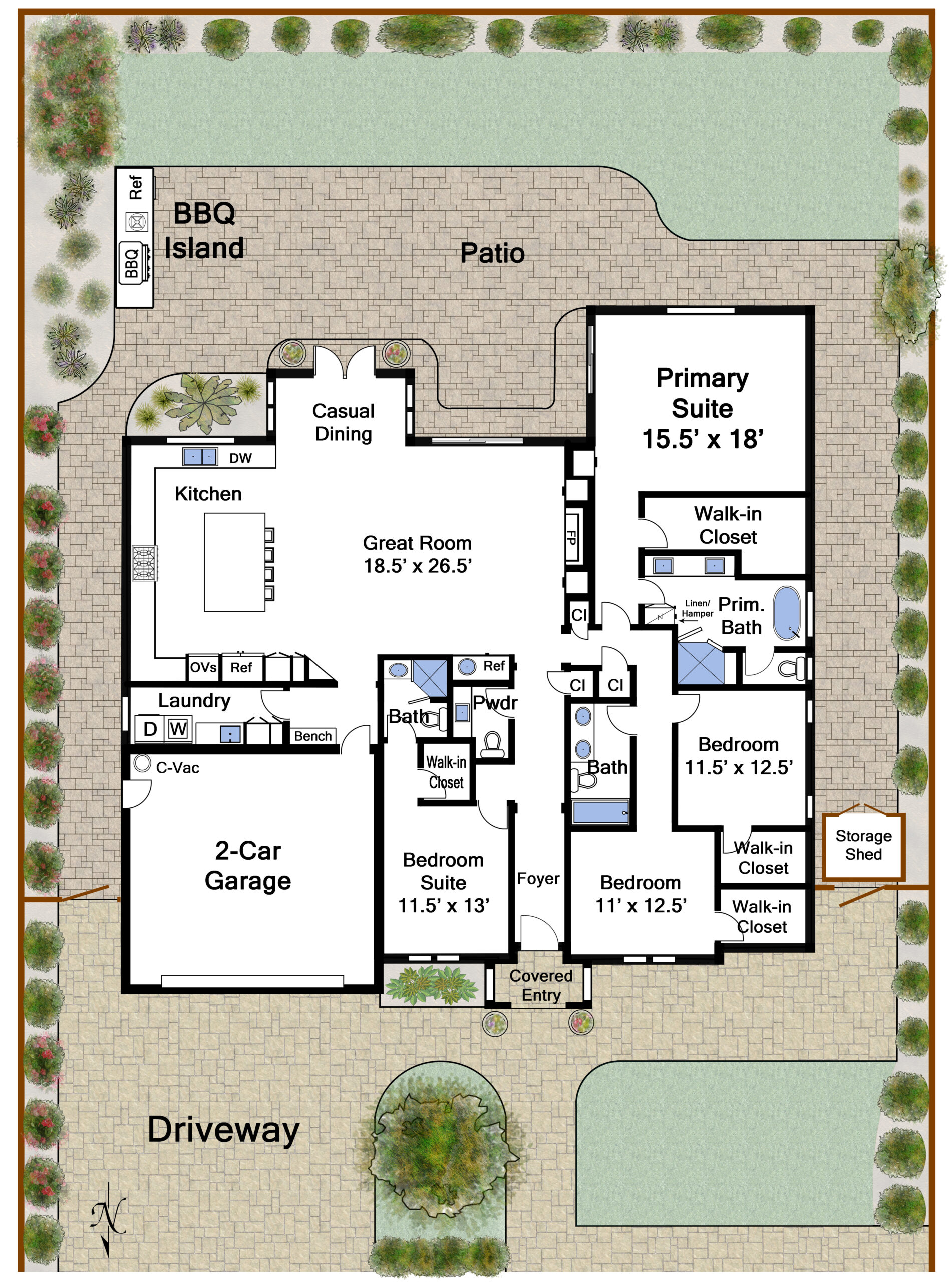 Main Level floor plan