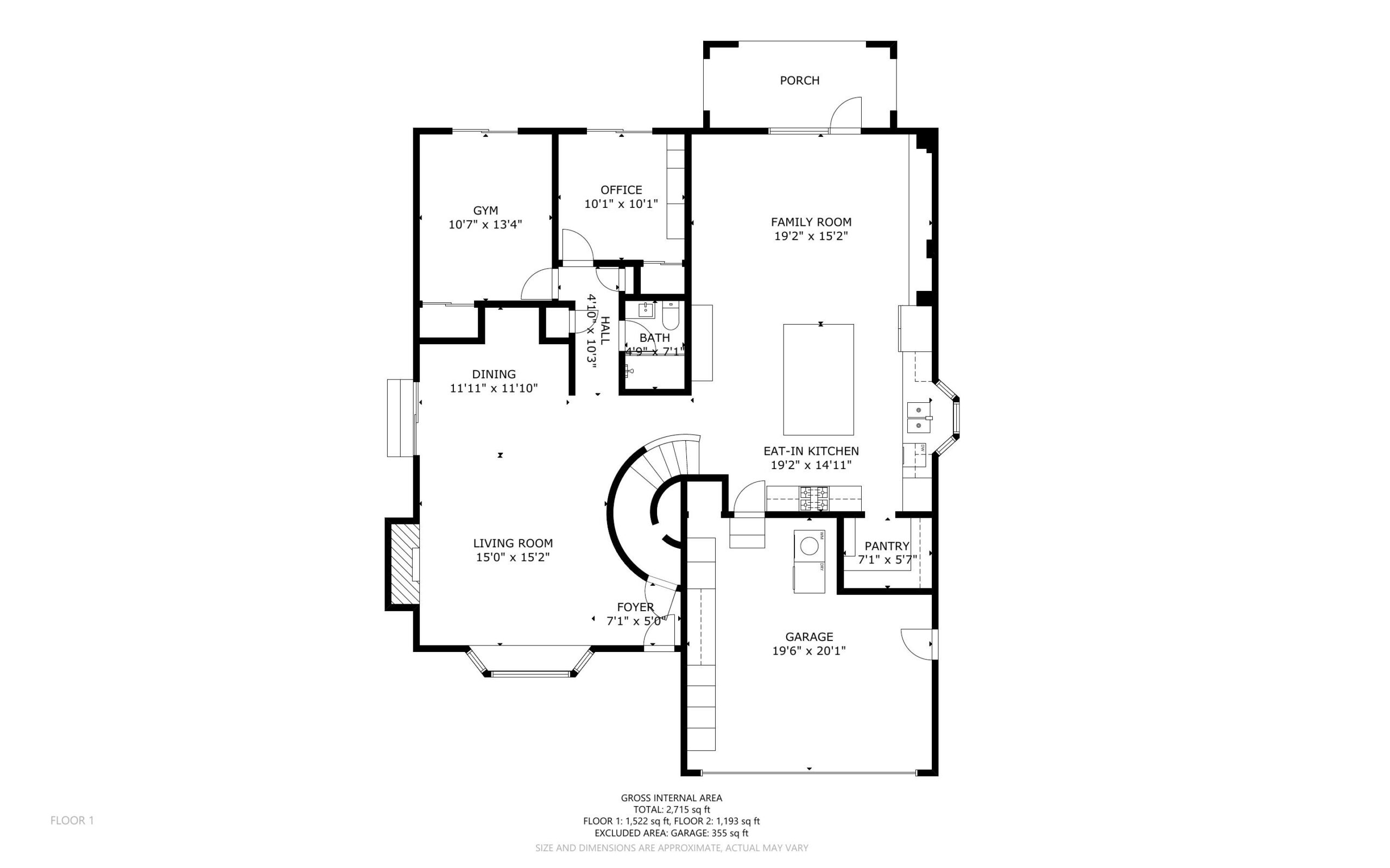 Main Level floor plan