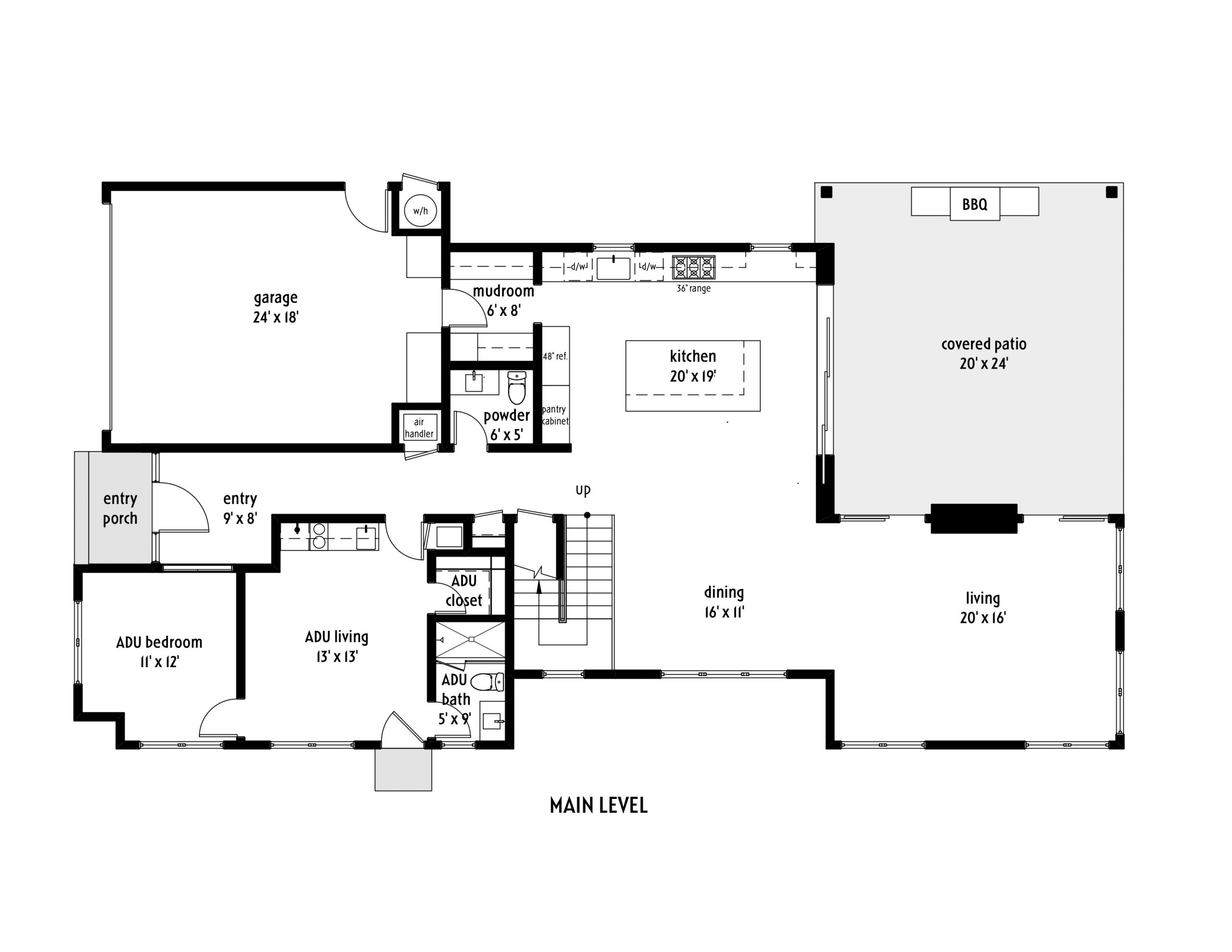 Main Level floor plan