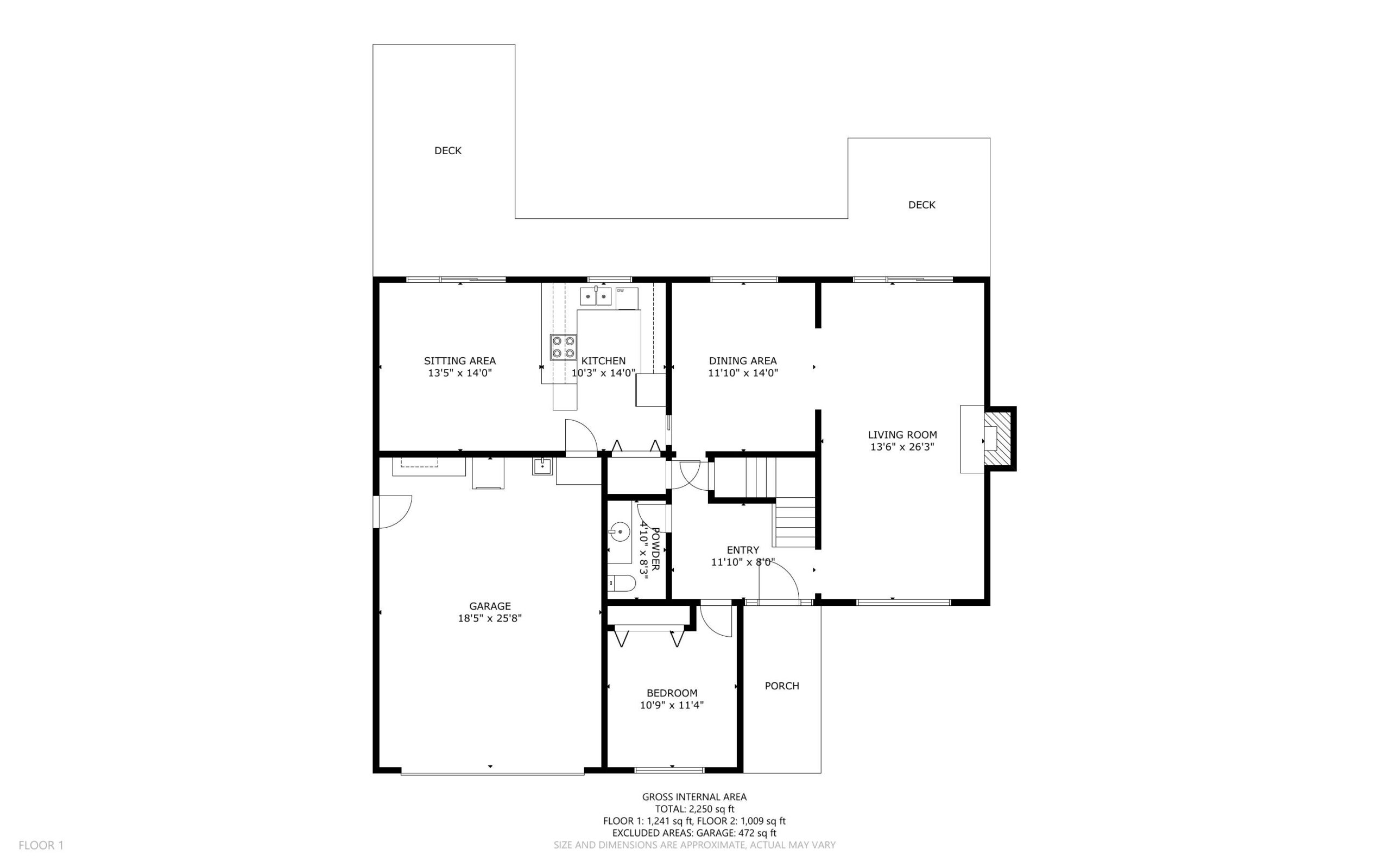 Main Level floor plan
