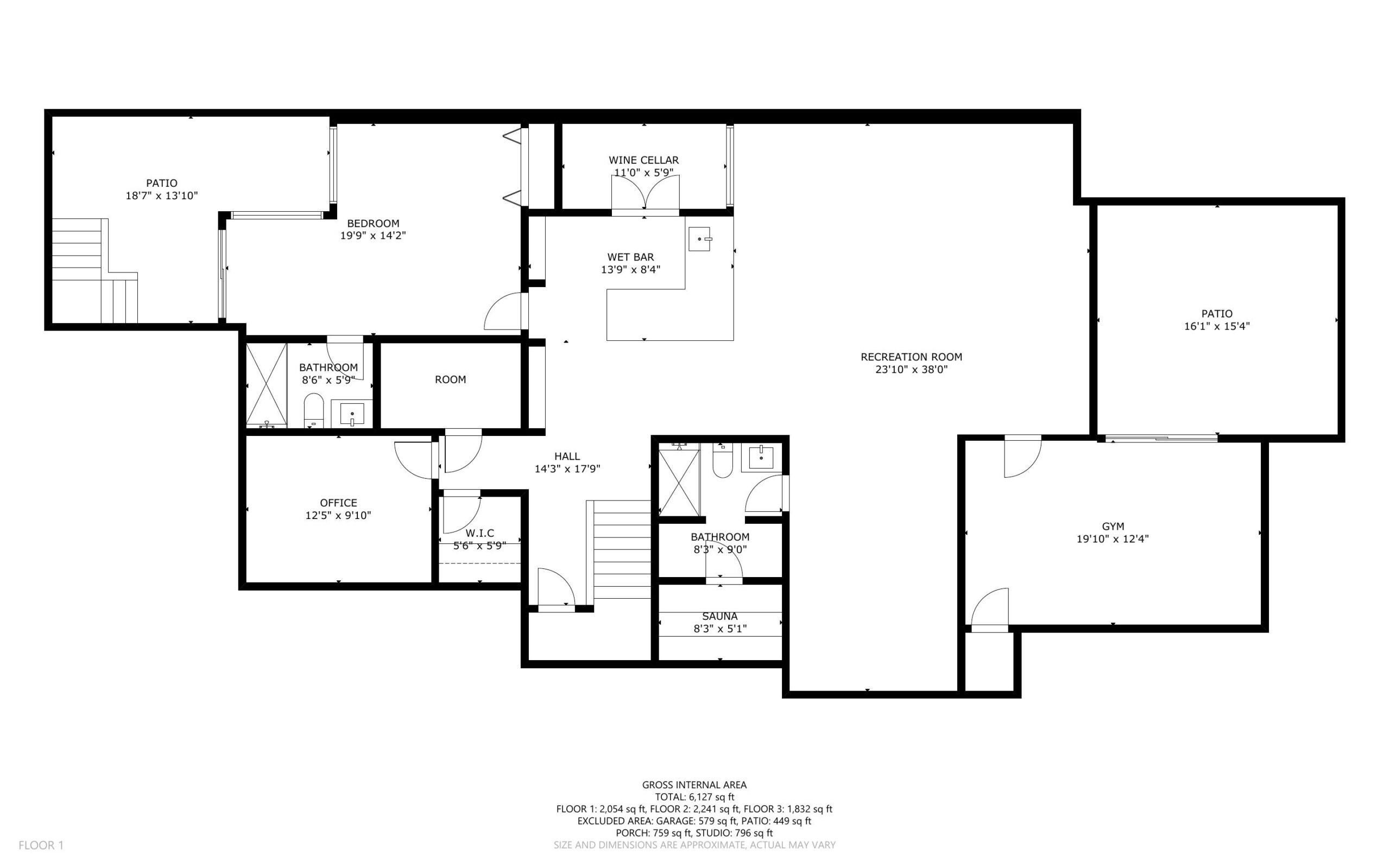 Basement floor plan