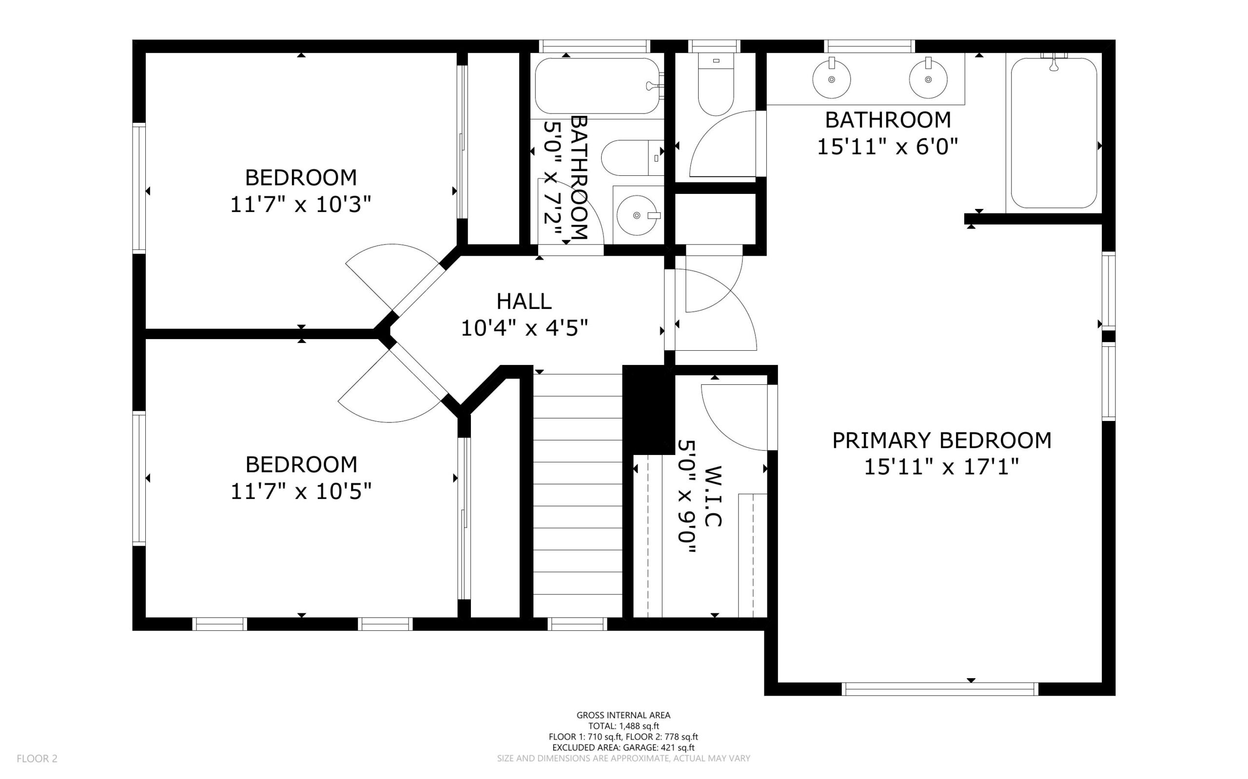Upper Level floor plan